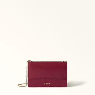 Furla Lia Porta Carte Di Credito S Rododendro Rosa Pelle Di Vitello Sidney Donna
