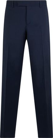 Fendi Suit Trousers, male, Blue, Size: L Wool Trousers
