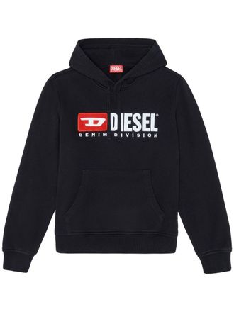 Diesel S-Ginn-Hood-Div logo-appliqu&eacute; hoodie - Black