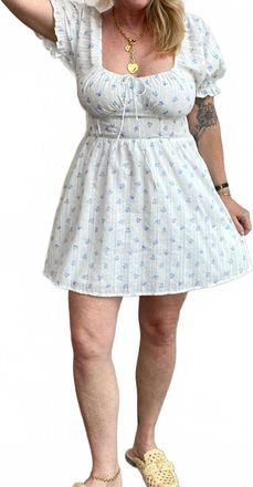Saltwater Luxe Alaysia Mini Dress In Blue