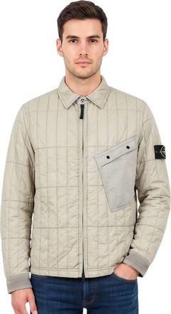 Stone Island Light Beige Quilted Jacket