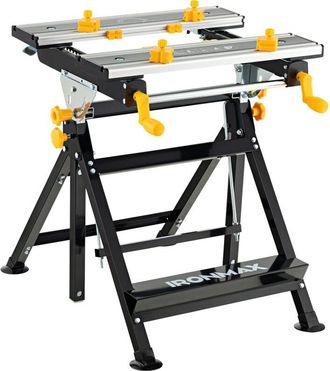 Costway Costway - Mesa De Trabajo Plegable, Banco De Trabajo Port&aacute;til Con Plataforma Inclinable Y Altura Ajustable En 7 Niveles, Estaci&oacute;n Multifuncional De Al