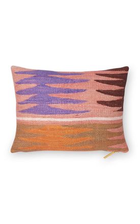 St. Frank Kilim Shell Feathers Linen-Cotton Pillow - Multi - Moda Operandi