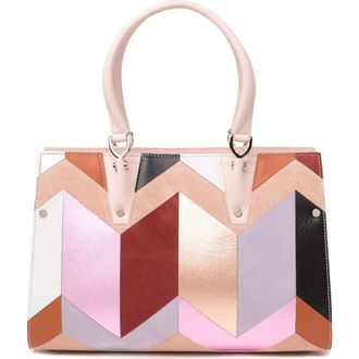 Longchamp Paris Leather Satchel in Nude at Nordstrom Rack