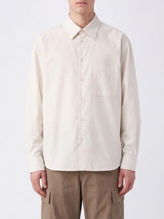 Christophe Lemaire Relaxed Fit Cotton and Silk Shirt with French Collar