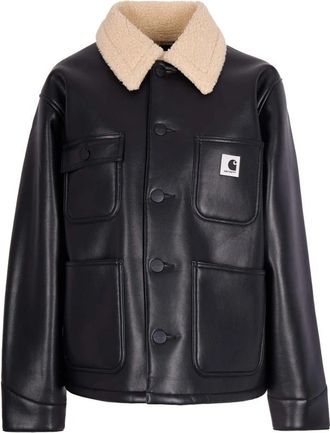 Carhartt Work in Progress Shepton OG Michigan Coat - Dames - Zomerjassen - Zwart - M - Wol - Jassen