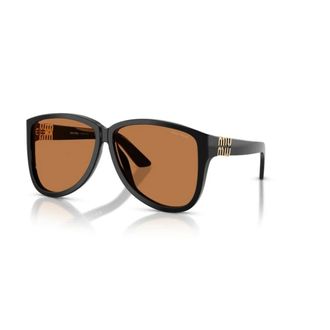 Miu Miu A08S 16K90Q Sunglasses - female - Miu Miu - Sunglasses - Black - 61 MM - Accessories