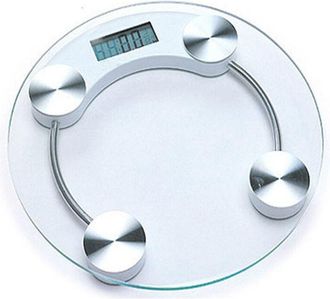 Trade Shop Trade Shop - Bilancia Digitale Lcd Massa Corporea Pesapersone Vetro Trasparente 150kg Pesa