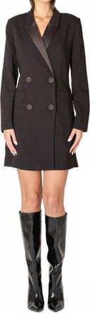 Dex Clothing Blazer Mini Dress In Black