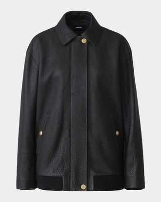Mackage Rosemary-PB Pebble Leather Jacket