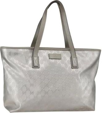 Gucci Pre-owned Tote Bags, female, Gray, Size: ONE SIZE Pre-owned Tote Bag