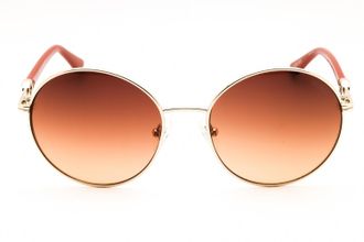 Guess GU00260 Round Metal Frame Sunglasses - Gold