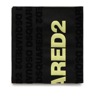 Dsquared2 Home, Heren, Zwart, ONE Size, Katoen, Logo Strandlaken