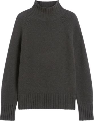 Max Mara Maglione a coste a collo alto - Verde