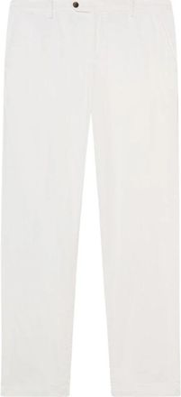 Brooks Brothers Stretch Katoen Twill Chino - Heren - Chinos - Wit - W31 - Katoen - Broeken