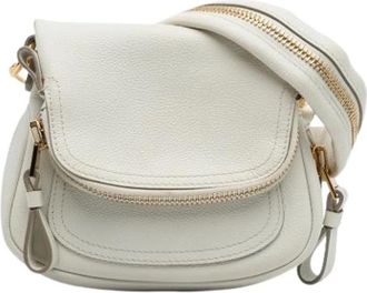 Tom Ford Pre-owned Cross Body Bags, female, White, Size: ONE SIZE Pre-owned Cross Body Bag
