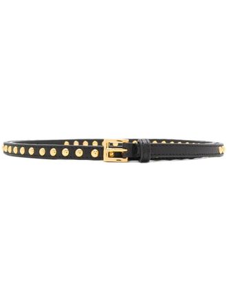 Prada Black Studded Buckle Belt