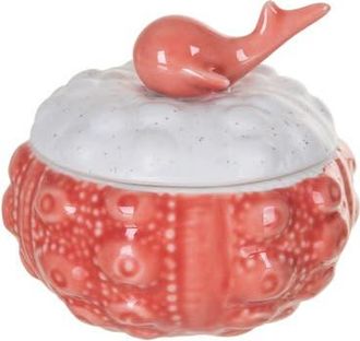 Beachcombers Coral & Bisque Urchin Whale Treasure Box in Red at Nordstrom