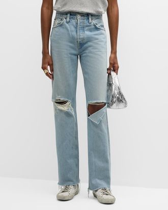 Re/Done 90s High-Rise Loose Straight Jeans