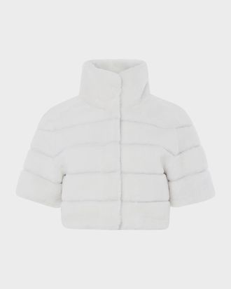 Gorski Reversible Shearling Lamb Bolero
