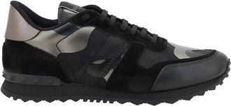 Valentino Garavani Camouflage Leren Veterschoenen - Heren - Sneakers - Grijs - 40 EU - Leer - Schoenen