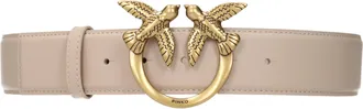 Pinko Pinko Damess Riem Leer Beige