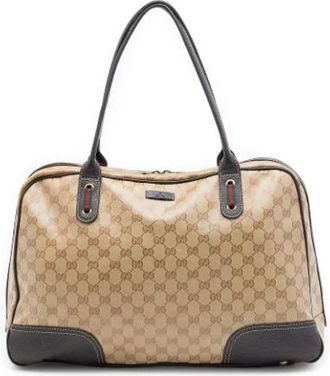 Gucci Pre-owned Princy Schoudertas - Dames - Vintage Schoudertas - Beige - ONE Size - Leer - Vintage