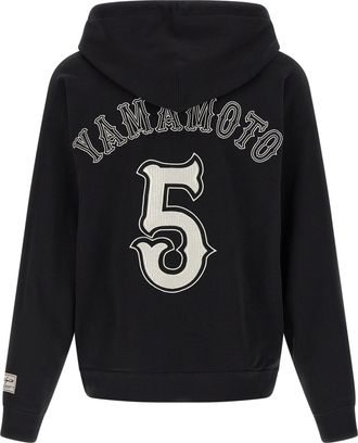 Yohji Yamamoto Mens Black Cotton Sweatshirt Clothing