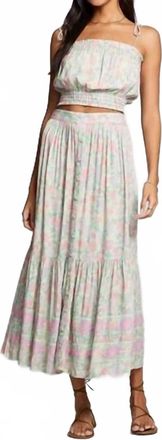Saltwater Luxe Osiris Midi Skirt In Multi-Color