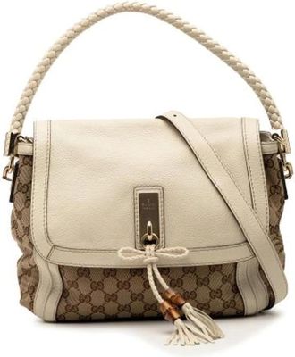 Gucci Pre-owned Handbags, female, Brown, Size: ONE SIZE Pre-owned Vintage Handbag