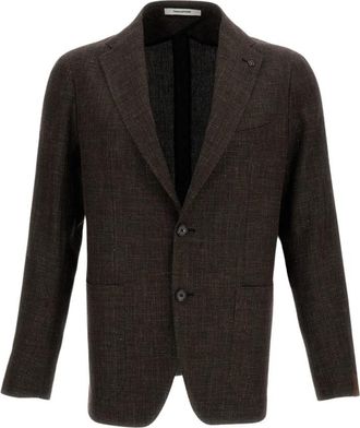 Tagliatore Blazer classico - Heren - Blazers - Bruin - 3XL - Leer - Jassen