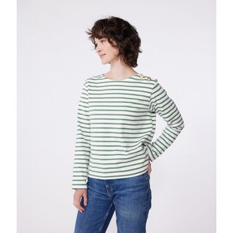 Petit Bateau Marineshirt in katoen met lange mouwen