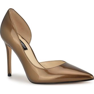 Nine West Folowe Half dOrsay Pump in Gol03 at Nordstrom, Size 10.5