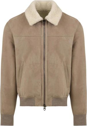 STEWART Jassen, Heren, Beige, XL, Leer, Sean Velvet Jas
