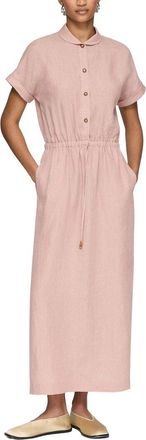 Lafayette 148 New York Claudine Collar Drawstring Dress