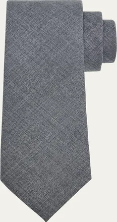 Brunello Cucinelli Mens Lightweight Wool Solid Tie