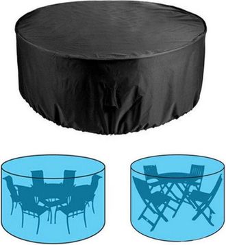 OEM Housse De Meubles De Patio - 120 Cm Diam&egrave;tre X 75 Cm Hauteur - Imperm&eacute;able Anti-uv Coupe-vent - Pour Table Ronde Ext&eacute;rieure - 1 Pi&egrave;ce