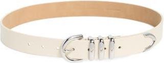 Cole Haan Beveled Buckle Belt in Bone at Nordstrom Rack, Size X-Large
