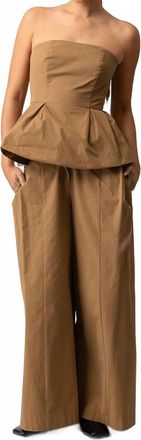 Line & Dot Tove Pants In Mocha