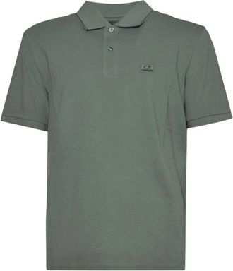 C.P. Company Stretch Piqu&eacute; Polo Shirt - Heren - Polos - Groen - 2XL - Katoen - Tops
