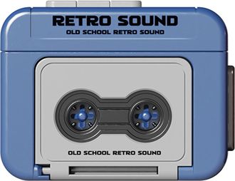 Generic Vintage Cassette Tape Keychain - Mini Recorder Keychain With Music Playback & Recording Function, Retro Design For Music Lovers, ABS Material For Back