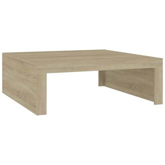 vidaXL Vidaxl - Mesa De Centro Madera Contrachapada Roble Sonoma 100x100x35 Cm