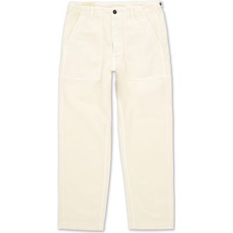 Fortela Newfatigue Herringbone Cotton Fatigue Trousers in Cream at Nordstrom, Size 30 Eu