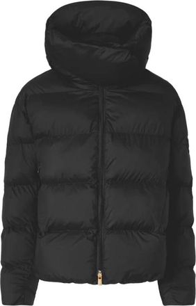 Pinko Piumino corto imbottito - Dames - Winterjassen - Zwart - M - Leer - Jassen