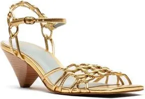Frances Valentine Alexandra Chain Link Sandal in Platino at Nordstrom Rack, Size 8