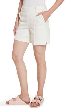 Lyssé ntials Amanda Stretch Twill Shorts in Off White at Nordstrom, Size X-Large