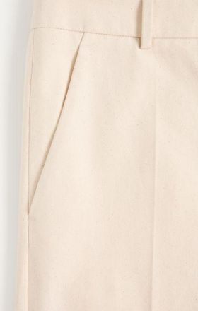Valentino Pantalone In Canvas Di Cotone Con Risvolto Uomo SHELL 44
