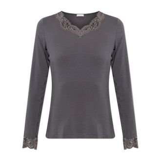 Hanro Dana Top - Nightwear & Lounge - Mujer - Gris - S