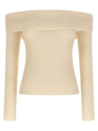 Rick Owens Womens Ls Cowl Sweater