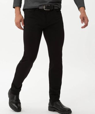 Brax Chuck Five-Pocket Jersey Jeans In Black